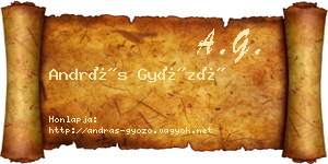 András Győző névjegykártya
